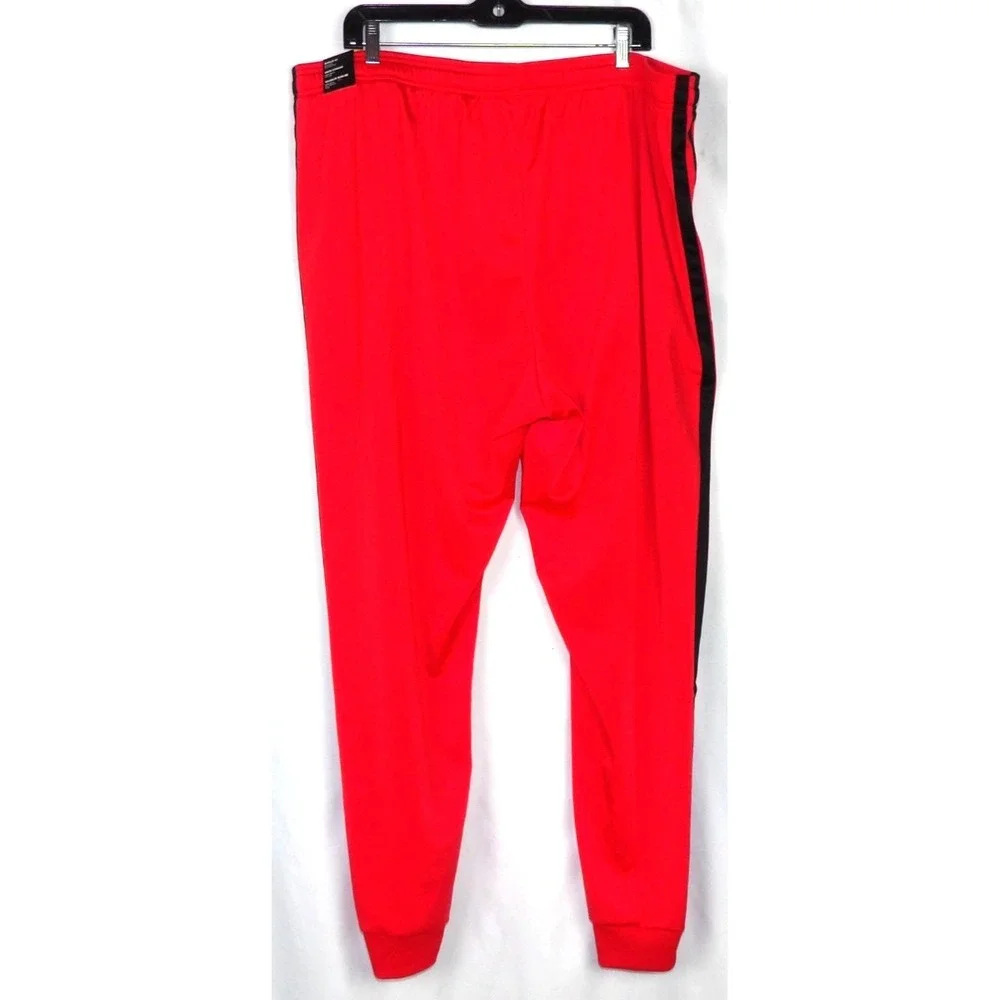 NEW! ADIDAS Draw String Striped Tapered Leg Performance Jogger Pants Men's 3XL